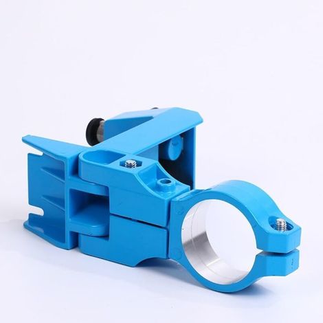 Support de perçage réglable à 360°, robuste, en alliage d'aluminium, pour perceuses et fraiseuses, bleu (1/4)