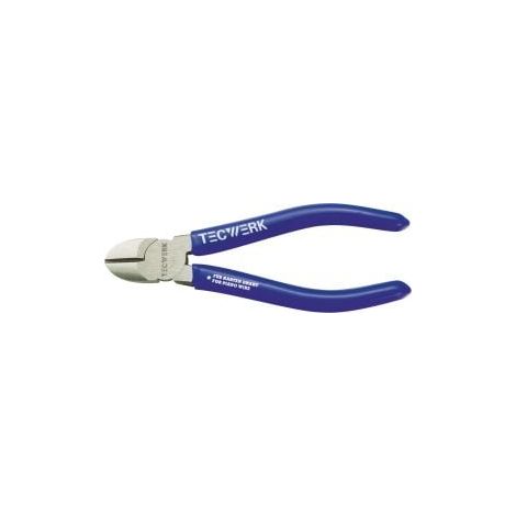 Cortador diagonal L.140mm cabeza pulida con revestimiento plástico TECWERK (1/2)