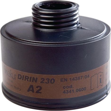 Ekastu Gasfilter Dirin 230 A2 f.Vollmaske gegen Dämpfe u.Gase DIN EN148-1