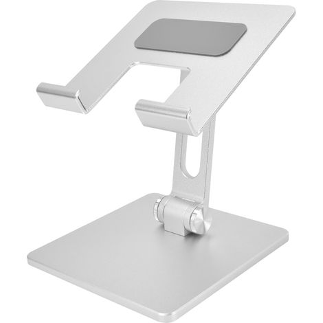 Tablet-Ständer aus Aluminiumlegierung, universell, verstellbar, faltbar, silberfarben (1/5)