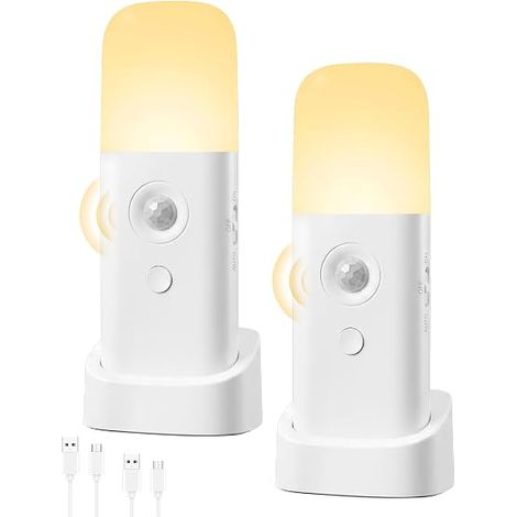 Veilleuse à Détecteur de Mouvement, Veilleuses Rechargeables pour Intérieur (1/5)