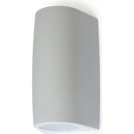 Supporto a parete ESTEL IP55 GU10 LED MR16 2x3.50W 329lm-366lm CRI80 2700K-4000K up-down Grigio (1/3)