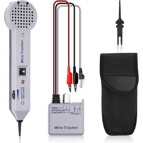 Kit générateur de tonalité, testeur de circuit de traceur de fil, 200EP haute précision, détecteur de toner, localisateur de ligne, amplificateur inductif, pour collage de câble réseau (1/5)