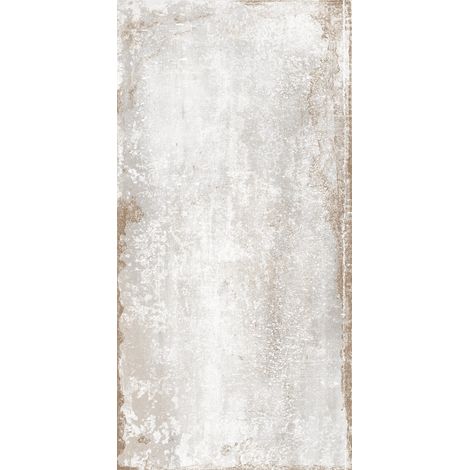 Feinsteinzeug Metalloptik Ossidato Weiß 60X120 - EFWE037 (Ceramishop.de)