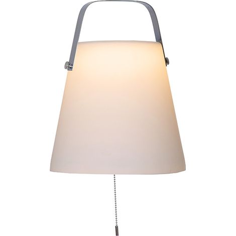 Suspension solaire Star Trading « Solia Shade », 3 niveaux de luminosité, abat-jour blanc, blanc chaud, 26 cm
