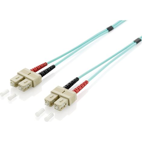 Equip LWL Patchkabel SC- SC 30.00m Multimode Duplex OM3 turq