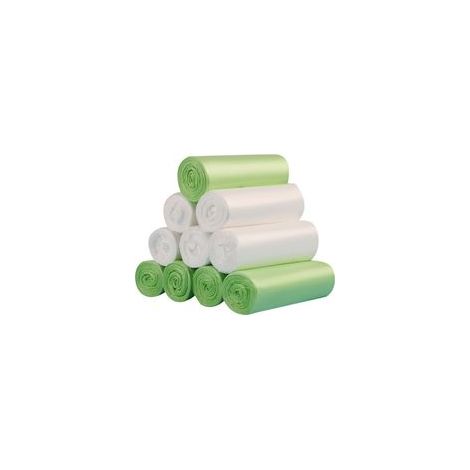 200 sacs poubelles biodégradables, sacs poubelles compostables biodégradables de 20 litres d'épaisseur pour la nourriture, la maison, la cuisine, le bureau, la maison, les déchets de jardin pour anima (1/5)