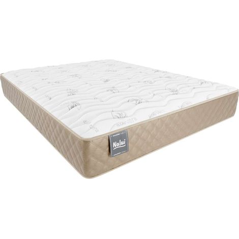 Nalui Colchón Viscoelástico 135x190x26cm Beige Mulhacén DualSense Multicapa,Núcleo GravityFoam, Firmeza Alta, Reversible, Transpirable. Hecho en España