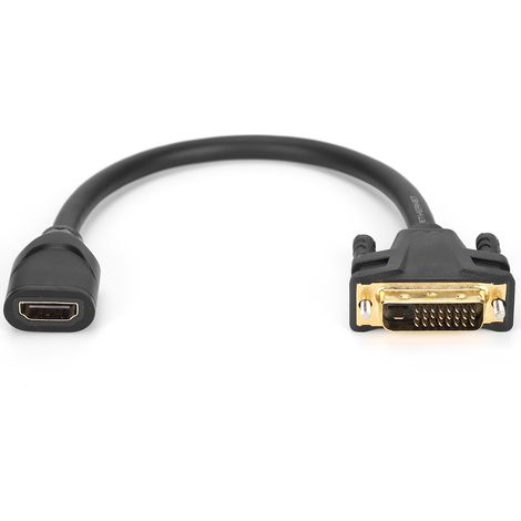 Câble adaptateur Mindpure AD028 DVI mâle vers femelle pour moniteurs, téléviseurs haute définition et projecteurs (1/5)