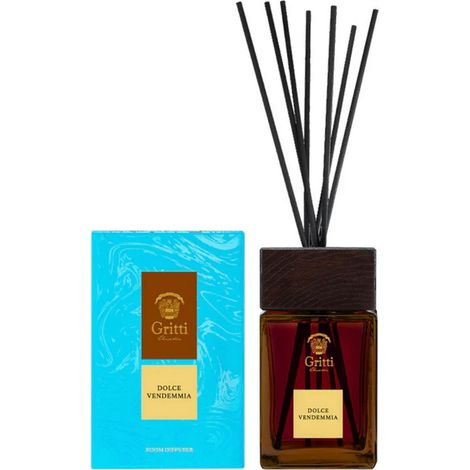 Difusor de fragancia Dolce Vendemmia con varillas, 500 ml.