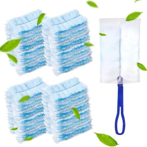 Lntyq 40 pièces Recharges de plumeau, Recharge de plumeau, avec 1 manche de plumeau, Recharge de plumeau, Recharge de plumeau, Kit de recharge de plumeau, Recharges de plumeau (1/4)