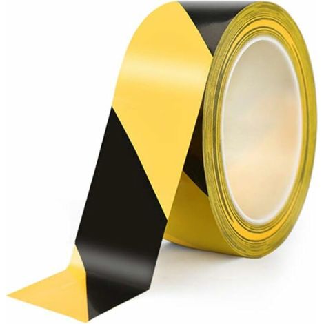 Ruban de signalisation marquage en PVC 33 x 5 cm - bois et PVC. 5 cm. jaune - été / fête (1/5)