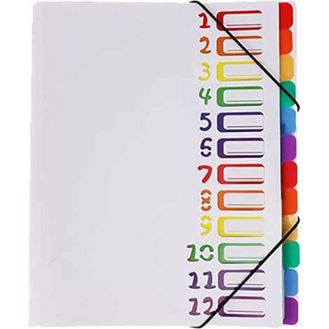 Dokumentenaufbewahrungsbox in Regenbogenfarben, hitze- und druckbeständig, geeignet für Dokumente im A4- und Letter-Format, große, erweiterbare Dokumententaschen gewährleisten die Sicherheit der Dokum