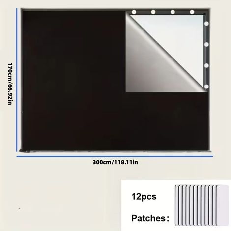 (170x300cm) Rideau pare-soleil sans perçage, protection solaire et isolation thermique, convient aux balcons, chambres, etc. (1/5)
