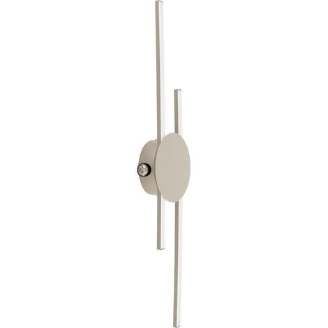 Plafoniera Moderna Venticello Alluminio Marrone 2 Luci Led 30,5W 2400+135Lm