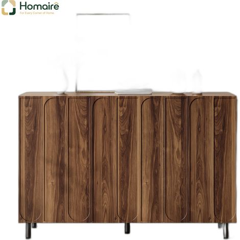 Colonnes de rangement en mdf noyer 120 x 37 x 80 cm HOMAIRE (1/5)
