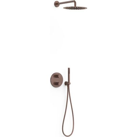 Kit robinet thermostatique encastré 2 voies pour douche Therm-box Volcanic - TRES 26235004VO