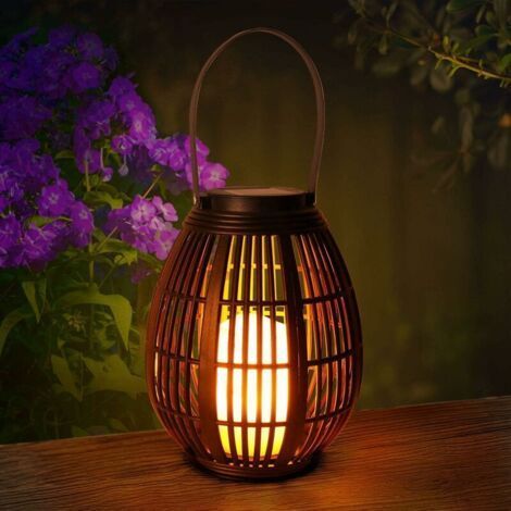 Lanterne Solaire Exterieur Lanterne Solaire Bougie LED Décorative Étanche Lampe Suspendue Lumières Jardin pour Garden Patio Pelouse Porche Fête (1/5)