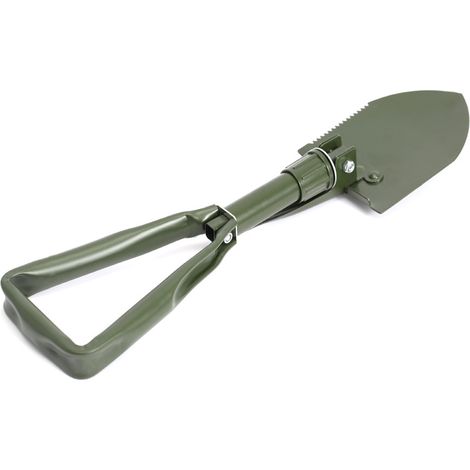 Pelle militaire pliable – Bêche de camping multifonction en acier haute performance, pelle portable et robuste avec scie