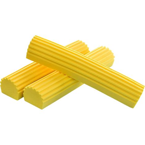 Recharges de Tête de Vadrouille Éponge Absorbante,Tête de Serpillère,Tampons de Balai -Pack de 3 Tampons Éponge de Rechange Mop Jaune (1/5)
