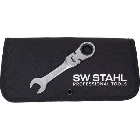 SW-Stahl 03540L jeu de clés mixtes à cliquet 8-19 mm 12 pièces I version courte I clé polygonale avec articulation I courte I 72 dents I clé à fourche avec cliquet annulaire I jeu de clés mixtes à cli (1/5)