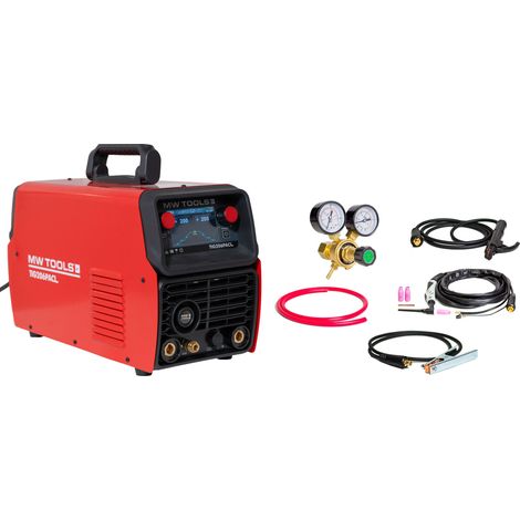 Poste à souder TIG AC/DC 200 A Inverter - Aluminium & Acier - TIG Pulse et MMA - Grand écran MW Tools TIG206PACL
