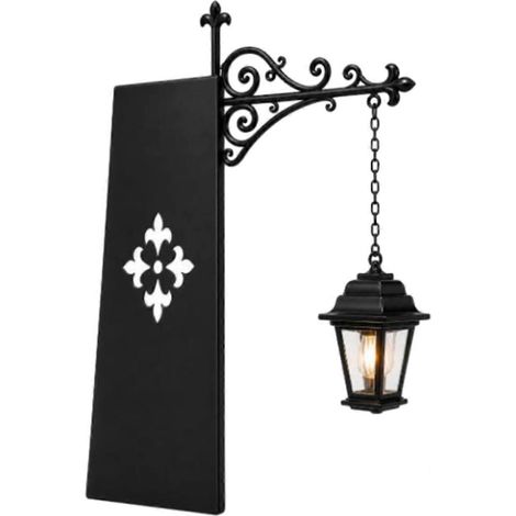 Lampe de bibliothèque vintage noire lanterne décorative pour étagère éclairage décoratif Lumashelf (1/5)
