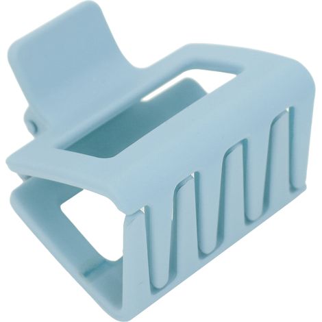 Pince à Cheveux Carrée Épaisse en Plastique - Serre-tête Grande Taille pour Femmes et Filles - Bleu Clair (1/5)