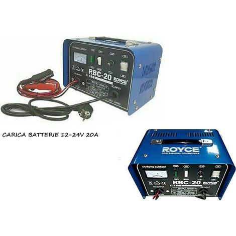 CARICA BATTERIE 12-24V 20A CARICABATTERIA BATTERIA MOTO CAMION AUTO CAMPER BARCA
