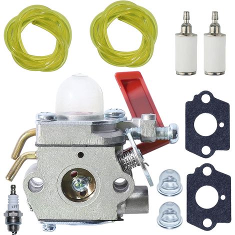 Carburateur pour Homelite UT33650A 26CC débroussailleuse avec moteur HHCPS.0264AT, compatible avec Homelite UT-20554 UT-20556 UT-20563 UT-20564 UT-20565 UT-20566 UT-20567 UT-20573 UT-20576 UT-2058 (1/5)