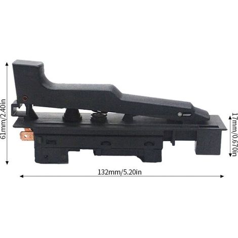 Interrupteur de meuleuse d'angle électrique compatible avec les meuleuses d'angle GWS20-180, GGWS20-230, TWS2000, GWS26-230B et GWS2200-180H pièce de rechange neuve.