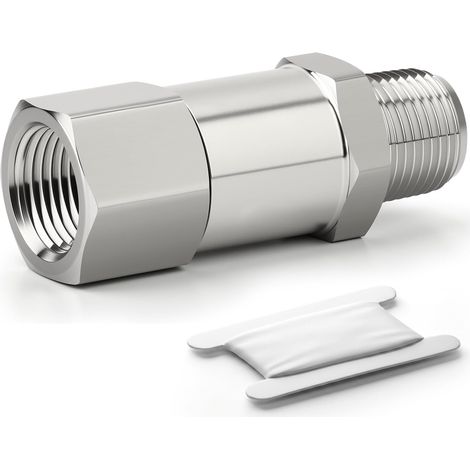 Clapet Anti-Retour à Corps Split 1/8" BSP Mâle x Femelle  Corps split pour entretien facile, empêche le reflux, acier inoxydable 304, pour conduites industrielles. (1/5)