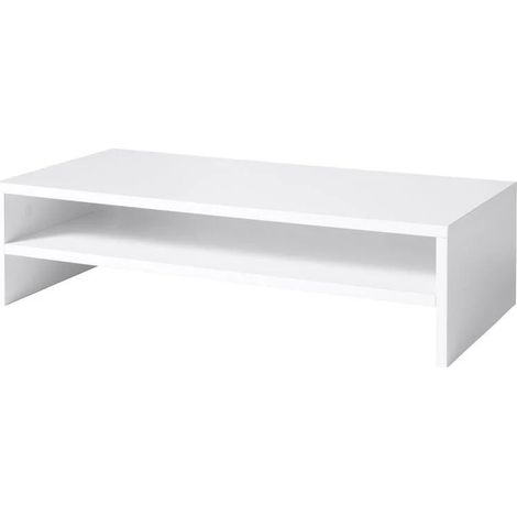 Soporte Elevador para Portátil MDF Negro 54x14x25,5cm Mejora la Postura Soporta 5kg Oficina Teletrabajo Estudio - ORION91oficial® - Unidad (1/5)
