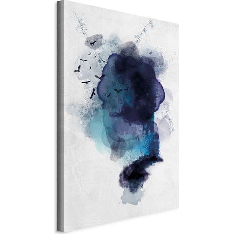 Peinture - Souvenir bleu (1 partie) verticale (1/5)