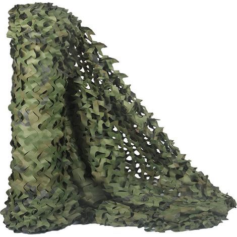 Filet De Camouflage - 1.5 M X 2.5 M - Polyester Oxford 150D - Pour Chasse Peinture À Air Campement Observation D Oiseaux Décoration Extérieure - 1 Pièce (1/5)