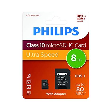 Philips 8 GB Micro SDXC classe 10, con adattatore (1/3)