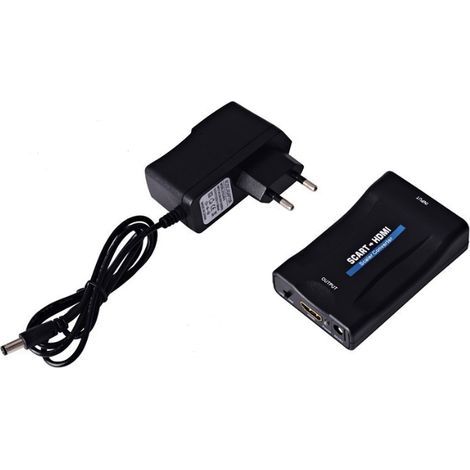 Promozione Convertitore da Scart a HDMI 1080P 60Hz Adattatore Scart Plug and Play Convertitore da Analogico a Digitale Box Video Audio Adattatore (1/5)