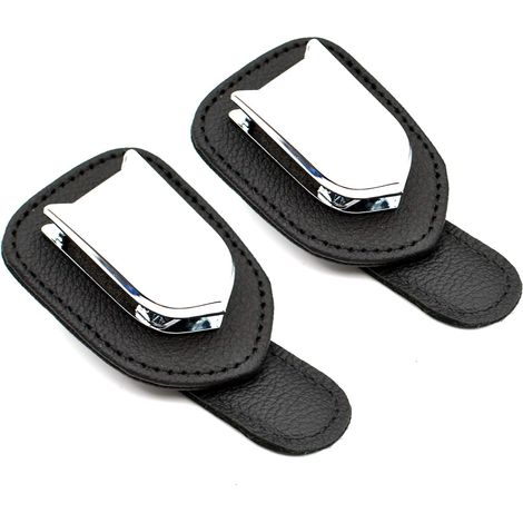 Lot de 2 supports créatifs pour pare-soleil de voiture pour lunettes de soleil avec clips pour lunettes de soleil (1/5)