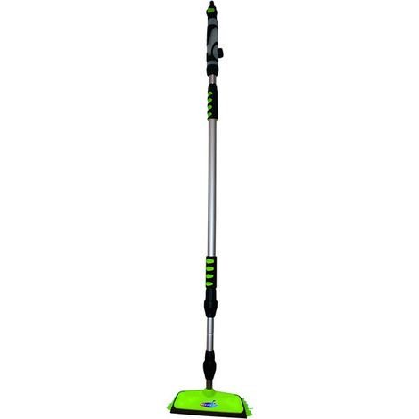 Balai hydro jet Xpro – Manche télescopique aluminium 160-300 cm – Brosse 30 cm avec raclette intégrée – Nettoyage facile bâches et volets – Kerlis