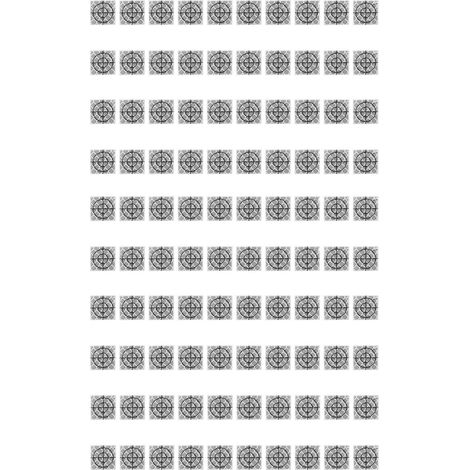 100 autocollants réfléchissants adhésifs en résine 2x2cm pour station totale de topographie (1/5)