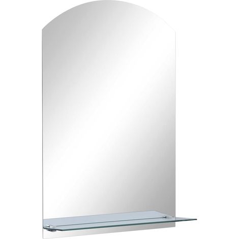 Maison Exclusive - Wandspiegel mit Regal 40×60 cm Hartglas (1/5)