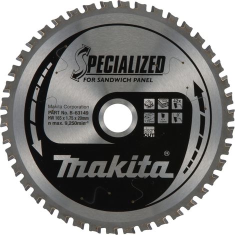 Makita - Sägeblatt für Sandwichplatten, 165x20 mm, 42 Zähne B-63149 (1/3)