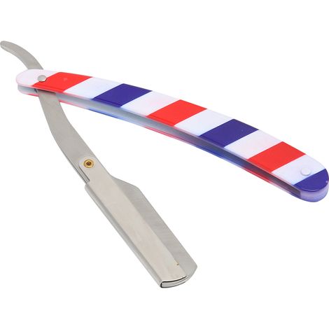 Porte-rasoir professionnel en acier inoxydable vintage pour barbier, support de lame de rasoir classique (1/5)