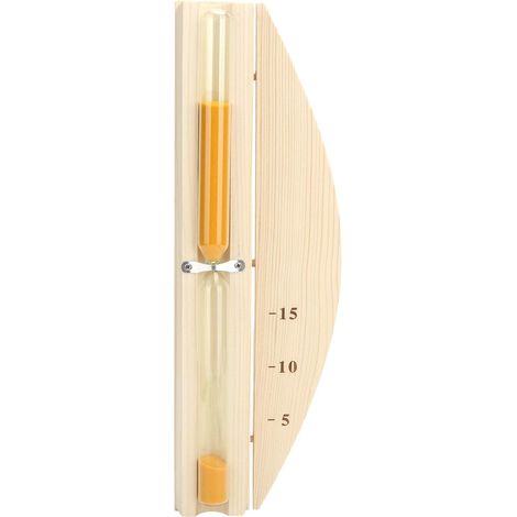 Jiajia AI, Sablier Sauna en Bois Sauna Hourglass Accessoire de pour jardin, terrasse et extérieur (1/5)