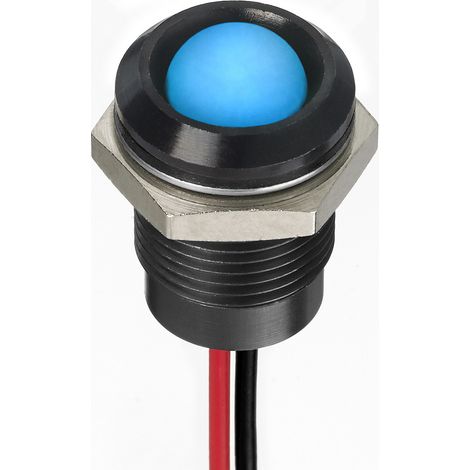 Voyant LED lumineux Bleu RS PRO, dia. 14mm, 12V c.c., IP67 ( Prix pour 1 )
