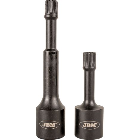 JBM16720 Vasos de impacto especial para tornillos spline (XZN) M12 1/2" (2 piezas)