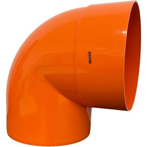 Curva 87.30° in pvc : Colore - Arancio, Diametro - 250