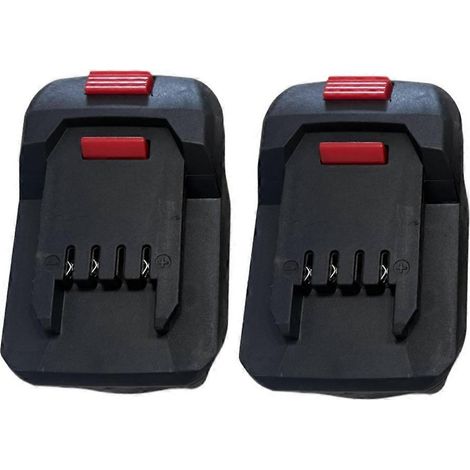 Lot de 2 adaptateurs convertisseurs pour batterie Makita 18V BL1860 vers batterie Li-Ion Lidl Parkside X20V (batterie non incluse). (1/5)