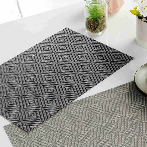 Set de Table "Hypnoz" 30x45cm Noir & Blanc