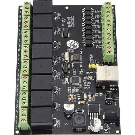 Contrôleur de relais réseau 8 voies Ethernet TCP/IP avec sortie marche/arrêt (1/5)